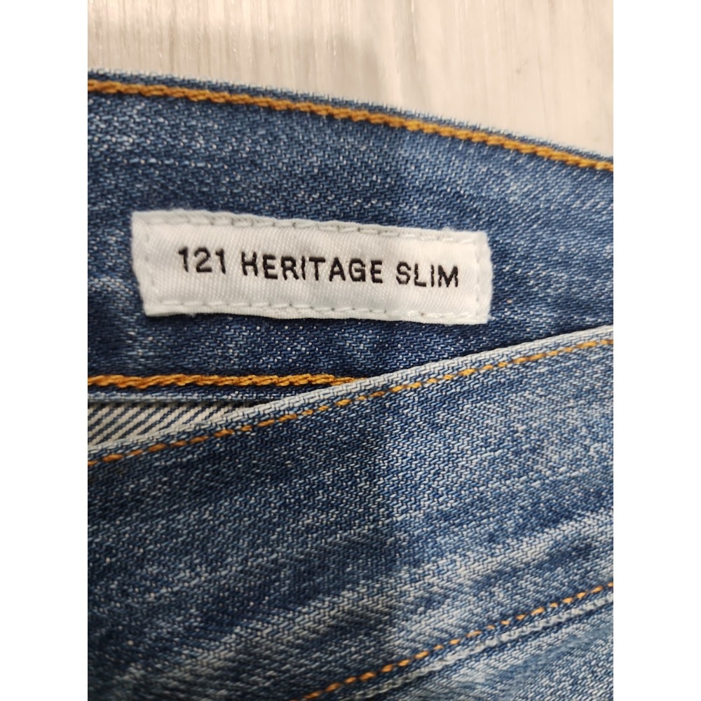 Lucky Brand 121 Heritage White Oak Cone Selvedge Jeans 36x32 Made In‎ US - Picture 7 of 15